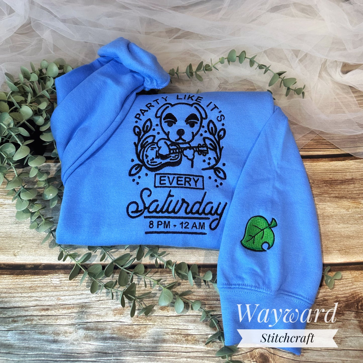 KK Saturday Night Embroidered Sweatshirt
