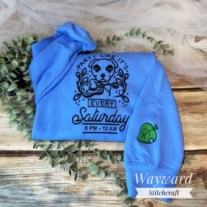 KK Saturday Night Embroidered Sweatshirt