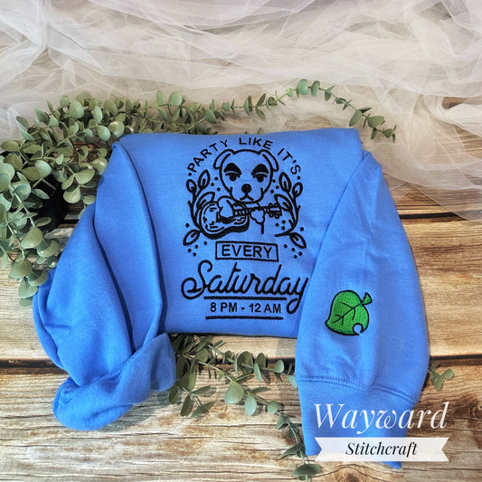 KK Saturday Night Embroidered Sweatshirt