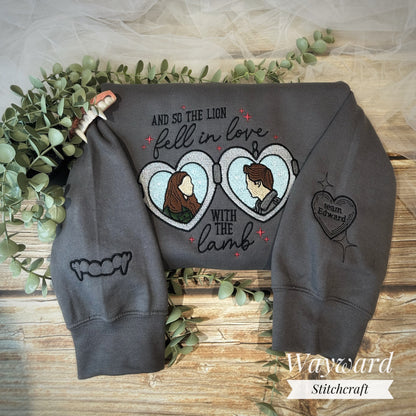Lion And The Lamb Embroidered Sweatshirt