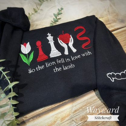 Twilight Book Cover Inspired Embroidered Sweatshirt
