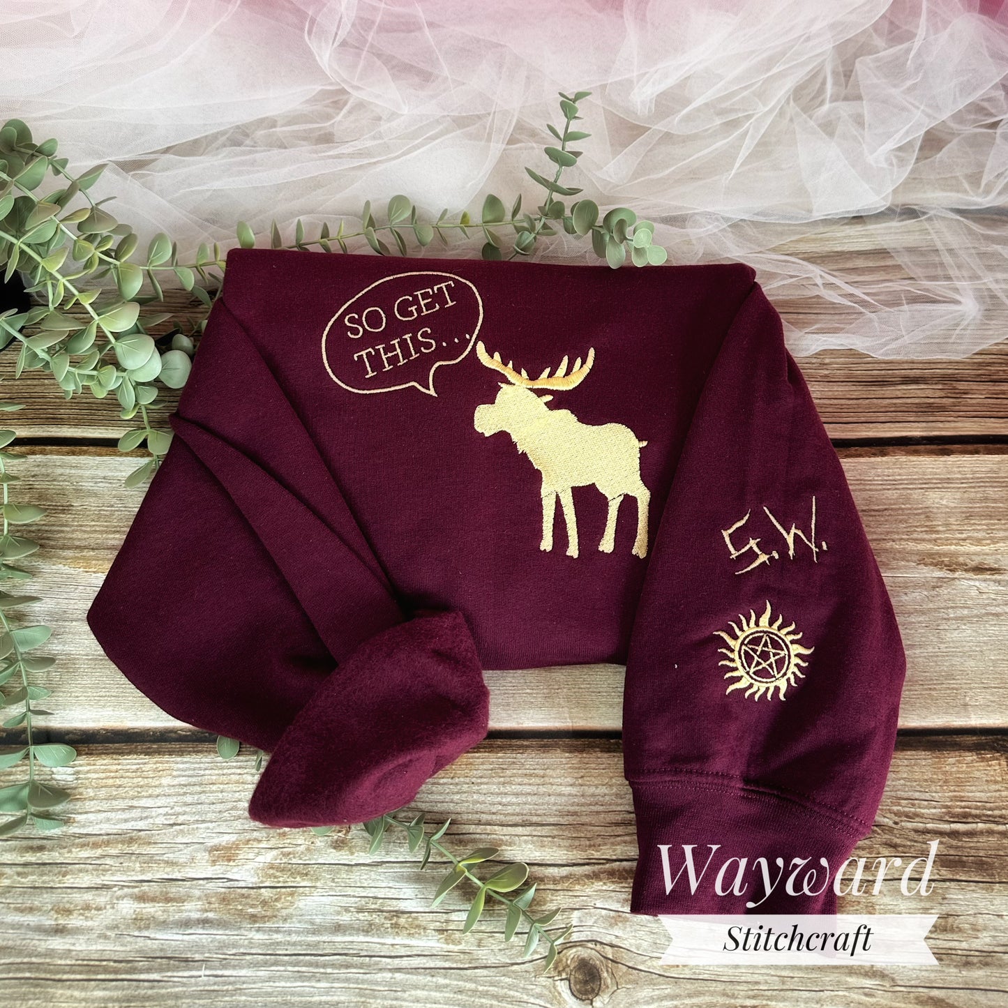 SPN Moose Embroidered Sweatshirt