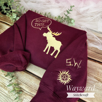SPN Moose Embroidered Sweatshirt