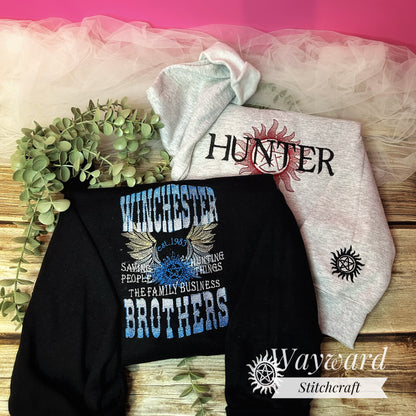 SPN Hunter Logo Embroidered Sweatshirt