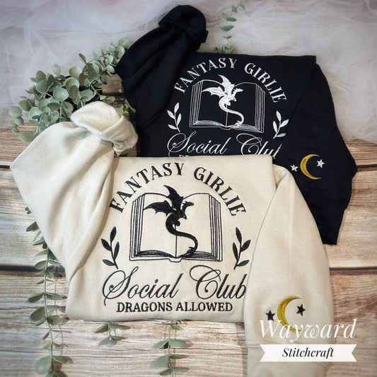 Fantasy Girlie Embroidered Sweatshirt