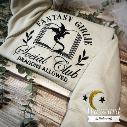 Fantasy Girlie Embroidered Sweatshirt