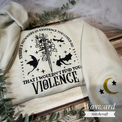 Violence Romantasy Embroidered Sweatshirt