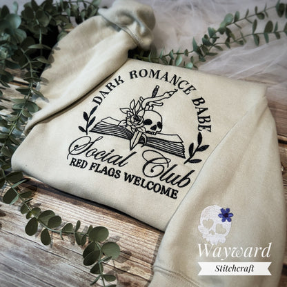 Dark Romance Babe Embroidered Sweatshirt