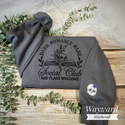Dark Romance Babe Embroidered Sweatshirt