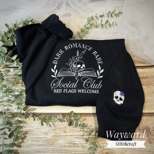 Dark Romance Babe Embroidered Sweatshirt