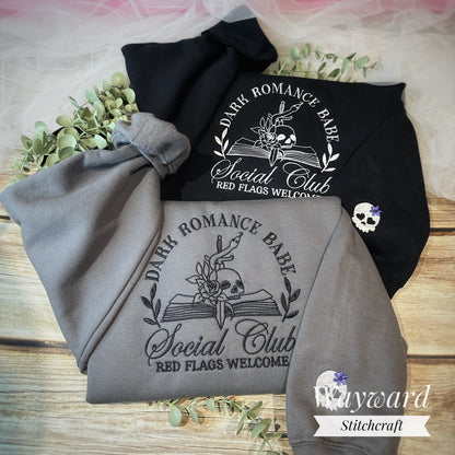 Dark Romance Babe Embroidered Sweatshirt