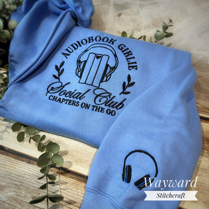 Audiobook Girlie Embroidered Sweatshirt