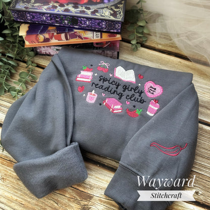 Spicy Girls Book Club Embroidered Sweatshirt