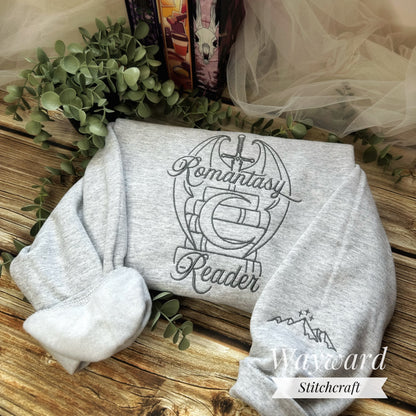 Romantasy Reader Embroidered Sweatshirt