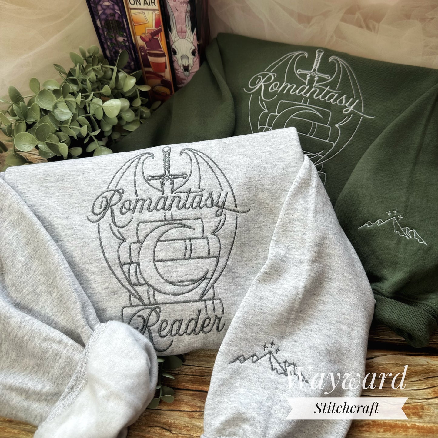 Romantasy Reader Embroidered Sweatshirt