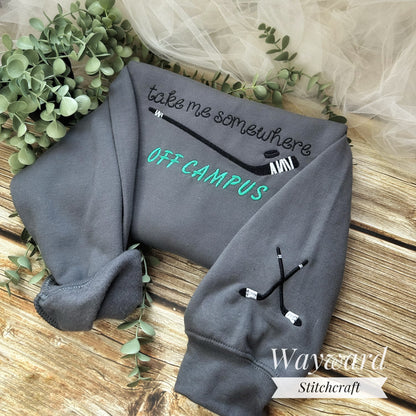 Off Campus Embroidered Sweatshirt