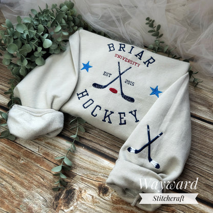 Briar Hockey Embroidered Sweatshirt