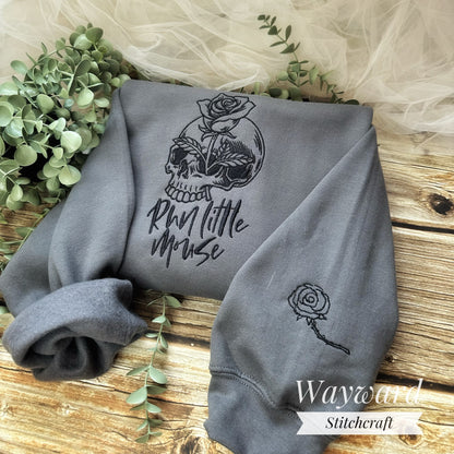 Run Little Mouse Embroidered Sweatshirt