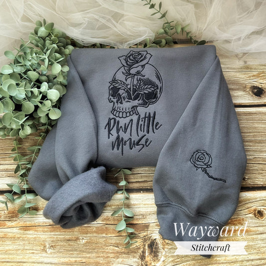 Run Little Mouse Embroidered Sweatshirt