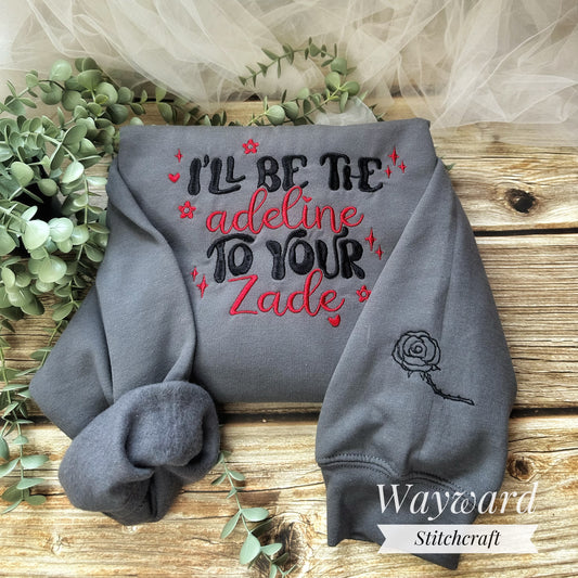 Adeline To Your Zade Embroidered Sweatshirt