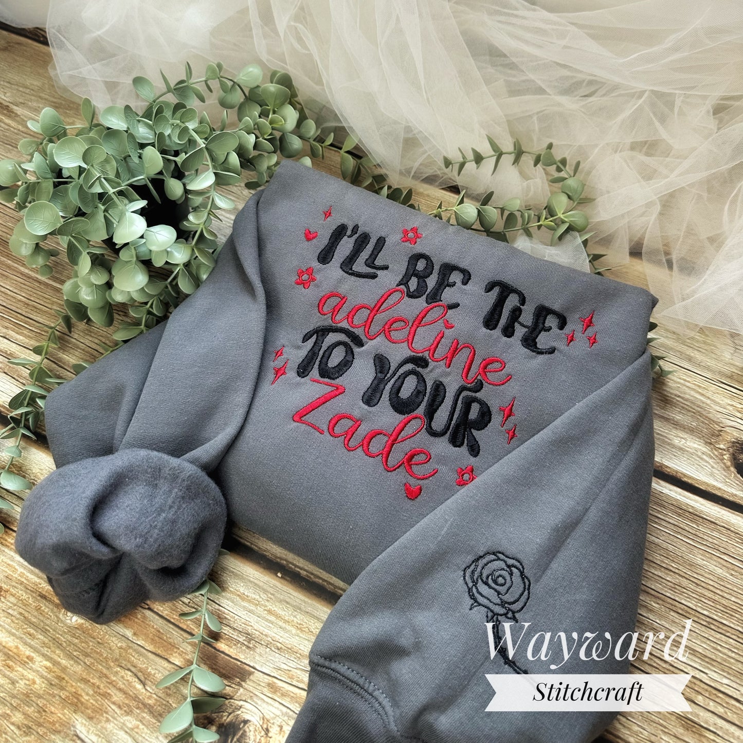 Adeline To Your Zade Embroidered Sweatshirt