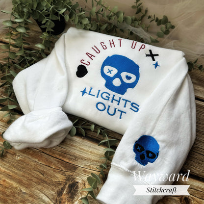 Lights Out Embroidered Sweatshirt