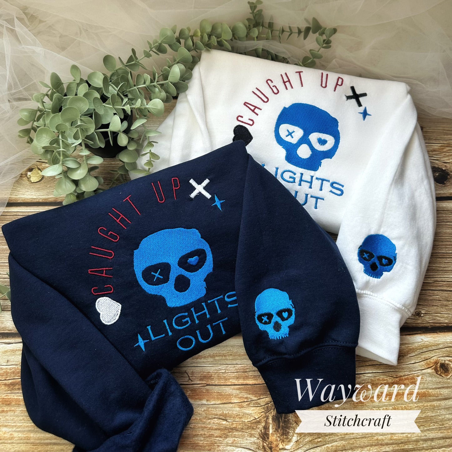 Lights Out Embroidered Sweatshirt