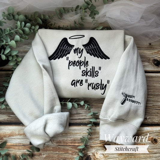 SPN "People Skills" Embroidered Sweatshirt