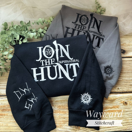 SPN Join The Hunt Embroidered Sweatshirt