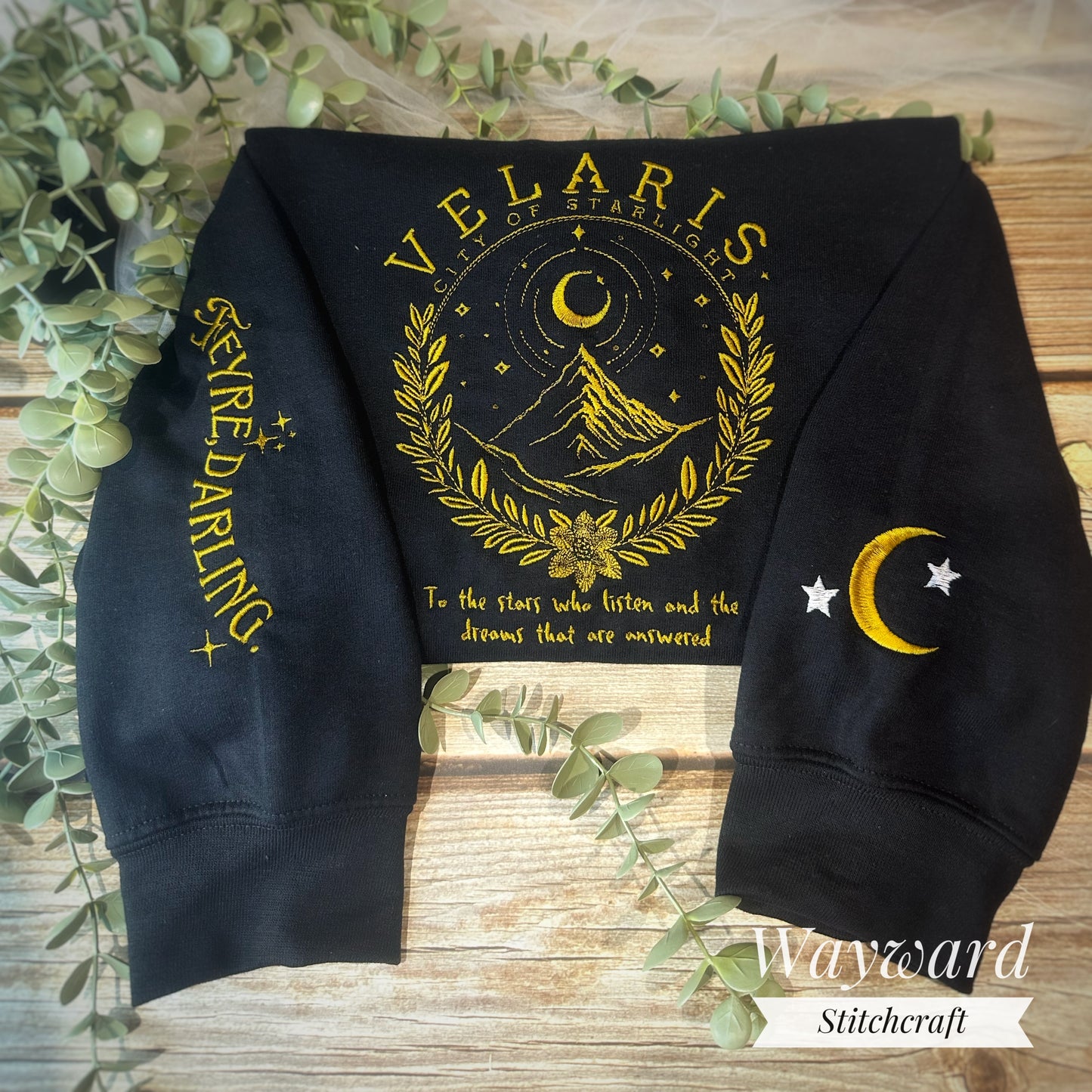 Velaris Slogan Embroidered Sweatshirt