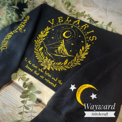 Velaris Slogan Embroidered Sweatshirt