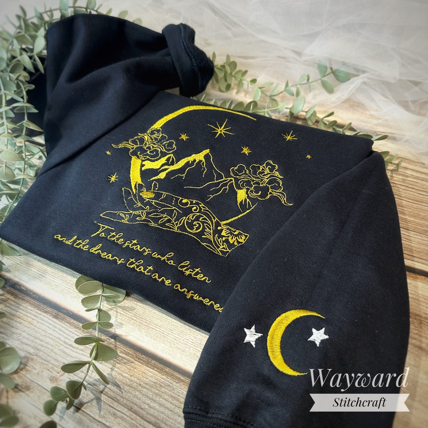 Stars Who Listen Embroidered Sweatshirt