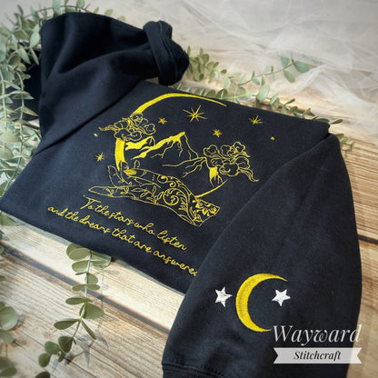 Stars Who Listen Embroidered Sweatshirt