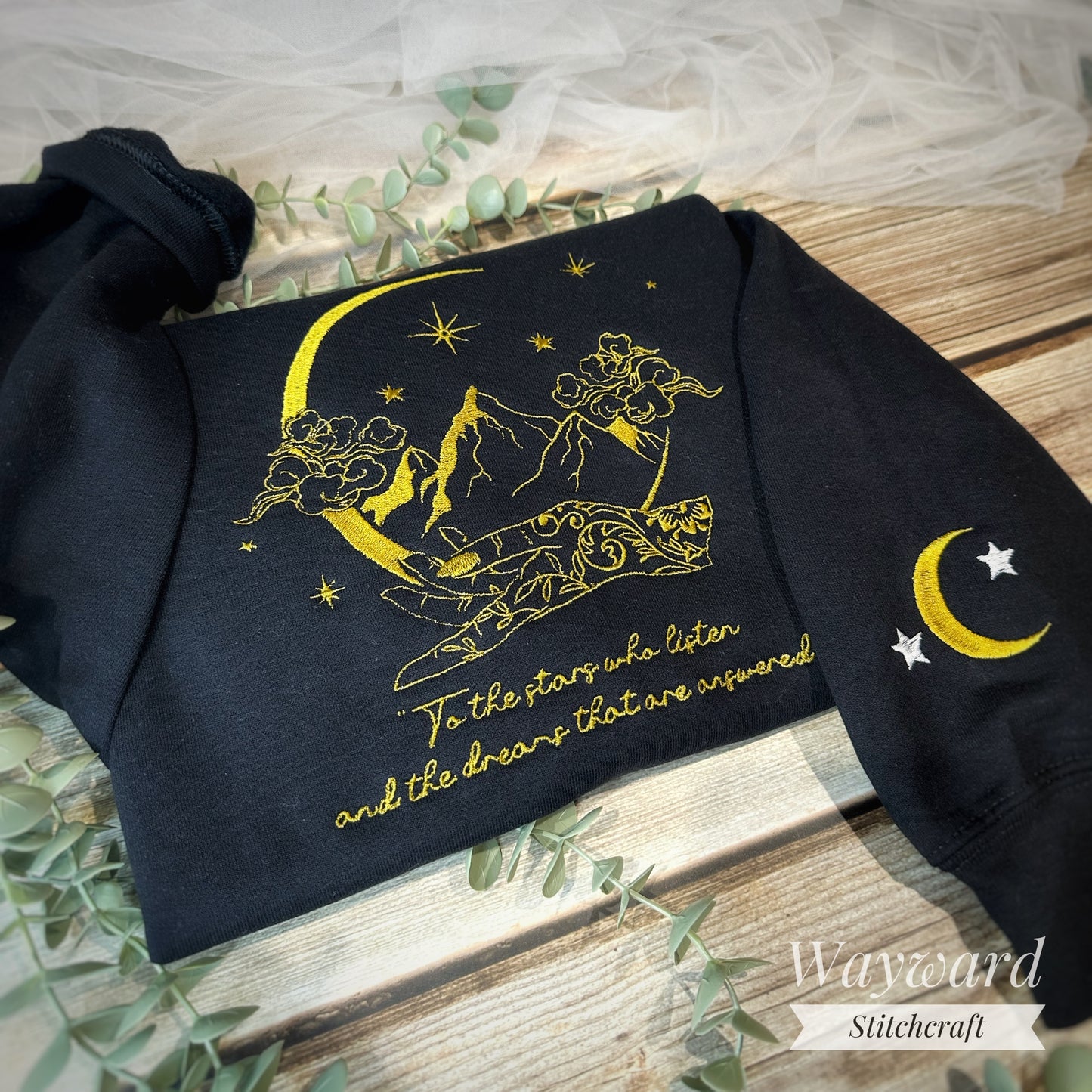 Stars Who Listen Embroidered Sweatshirt