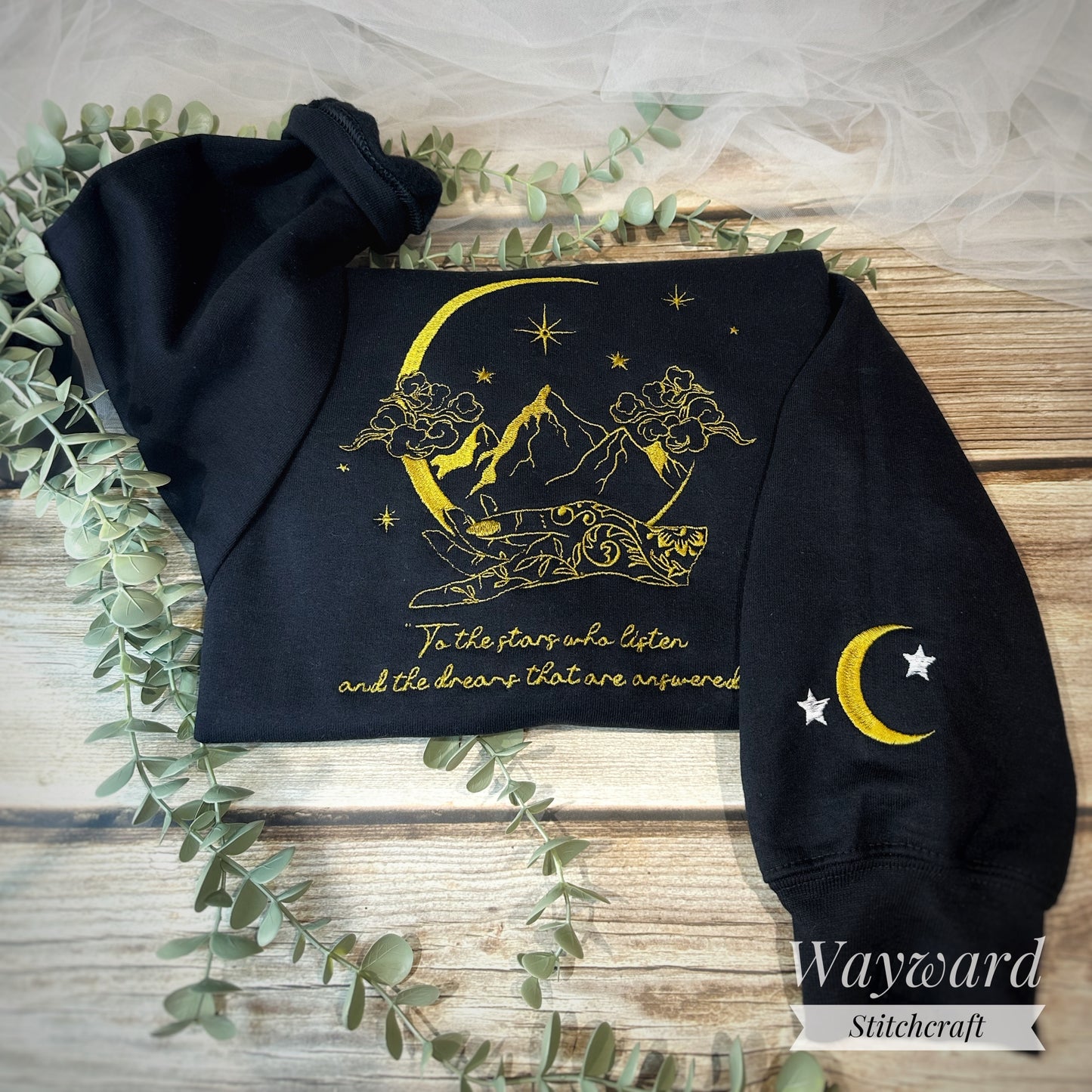 Stars Who Listen Embroidered Sweatshirt