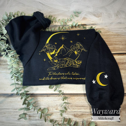 Stars Who Listen Embroidered Sweatshirt