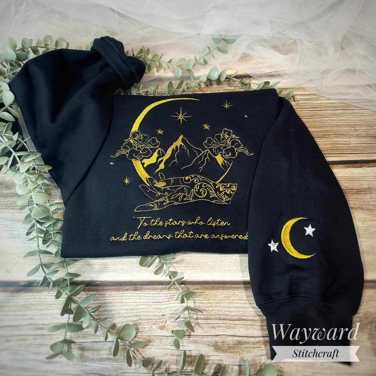 Stars Who Listen Embroidered Sweatshirt