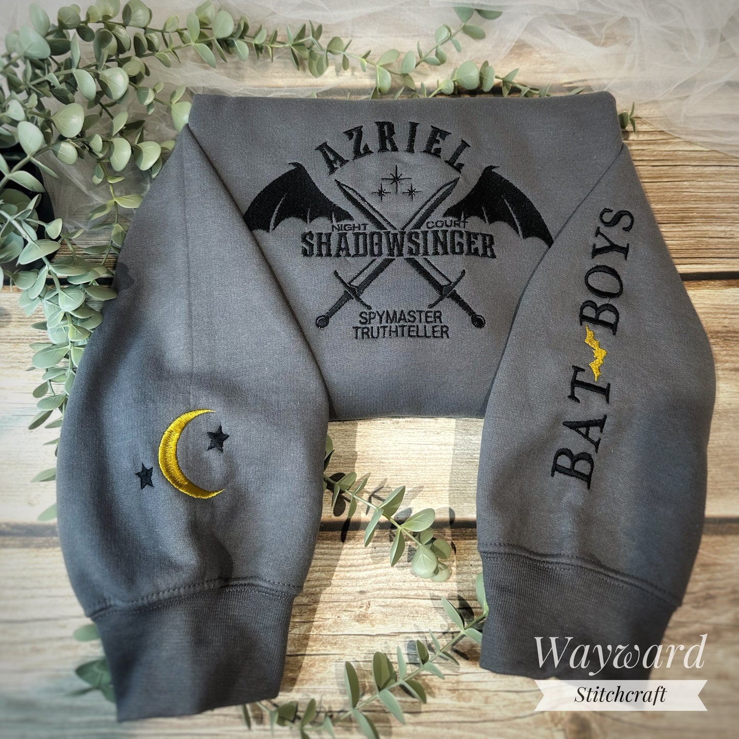 Azriel Inspired Embroidered Sweatshirt