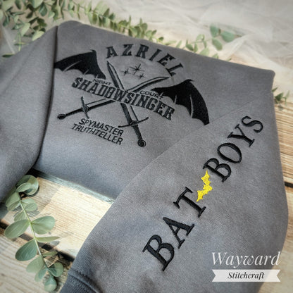 Azriel Inspired Embroidered Sweatshirt