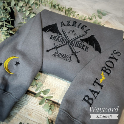 Azriel Inspired Embroidered Sweatshirt