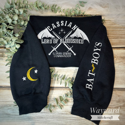 Cassian Inspired Embroidered Sweatshirt