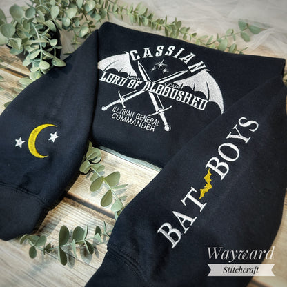 Cassian Inspired Embroidered Sweatshirt