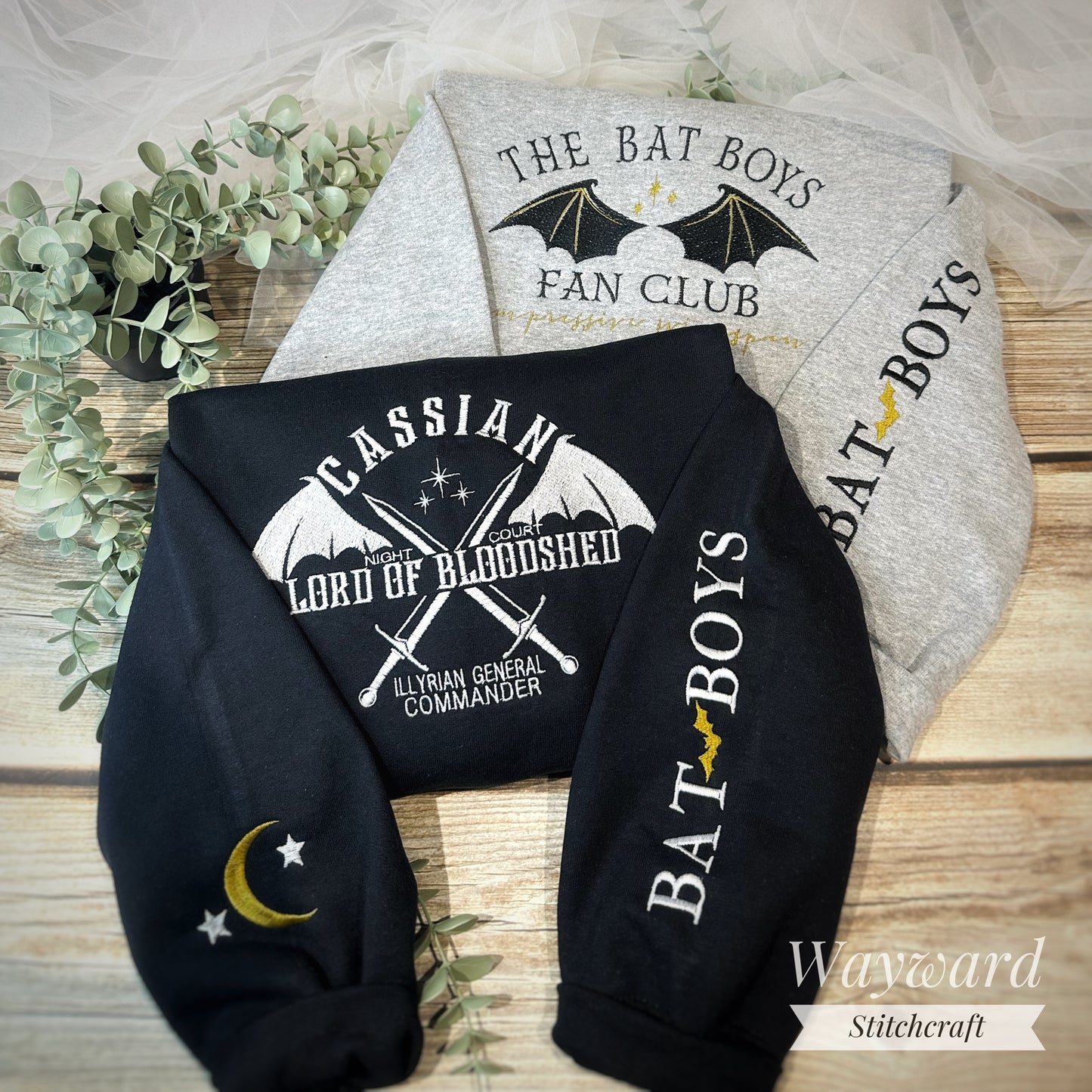 Cassian Inspired Embroidered Sweatshirt