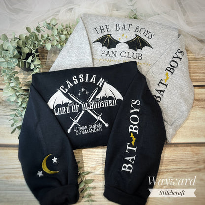 Cassian Inspired Embroidered Sweatshirt