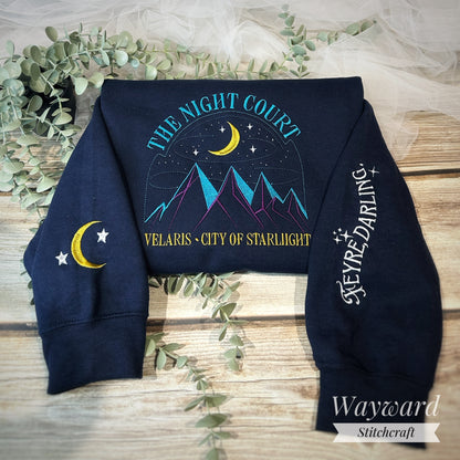 The Night Court Embroidered Sweatshirt