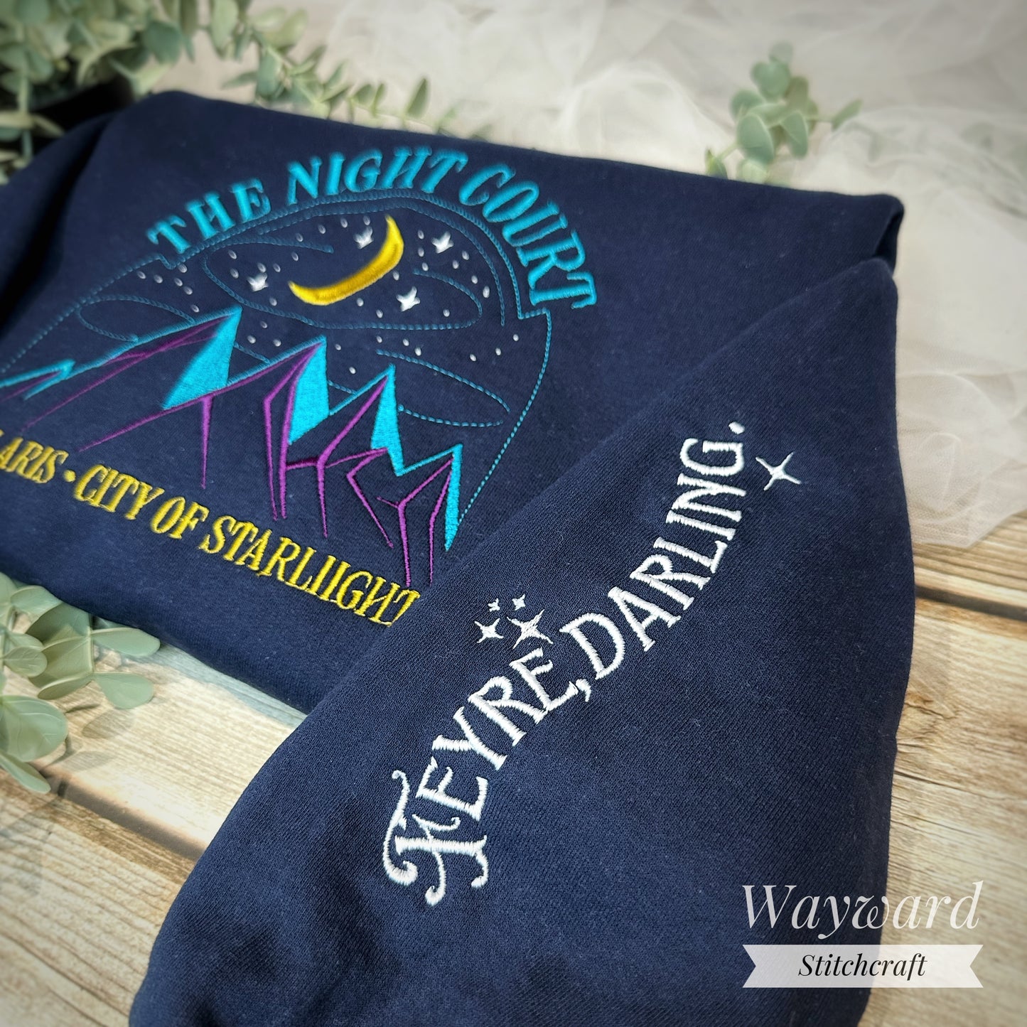 The Night Court Embroidered Sweatshirt