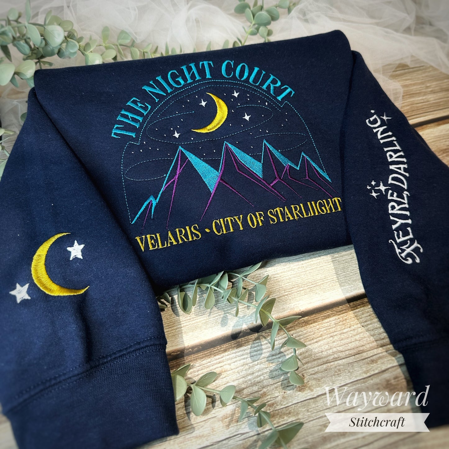 The Night Court Embroidered Sweatshirt