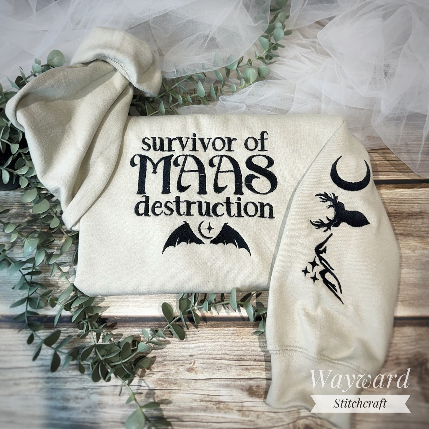Maas Destruction Embroidered Sweatshirt