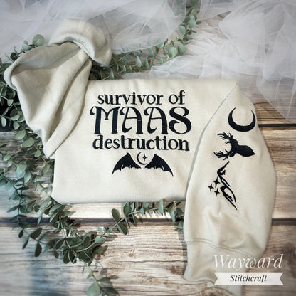 Maas Destruction Embroidered Sweatshirt