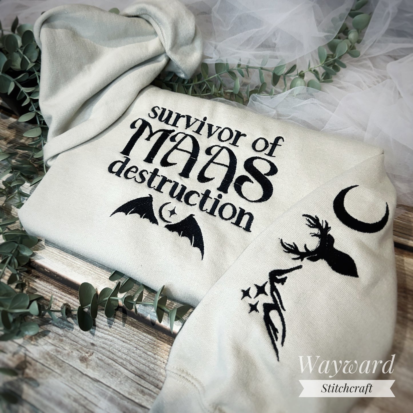 Maas Destruction Embroidered Sweatshirt